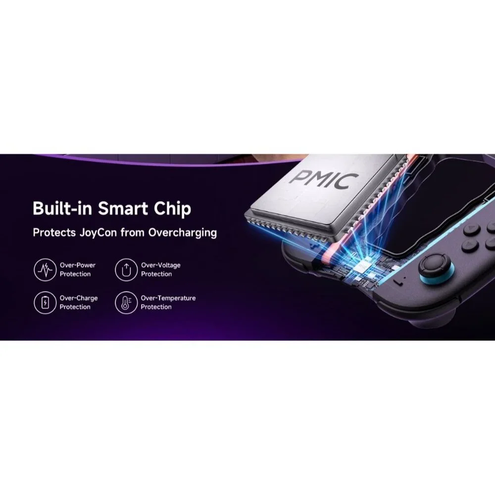 Portable Charging Grip for Switch 2 JoyCon Controller - Play While Charging